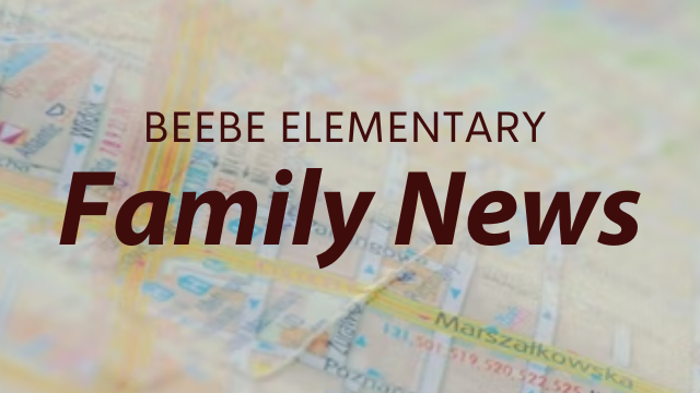  Beebe Family News on a map background